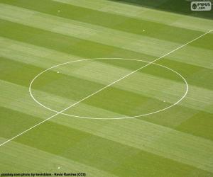 Puzzle Κεντρικό κύκλο από ένα γήπεδο ποδοσφαίρου